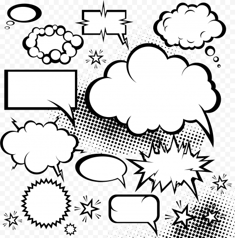Comics Speech Balloon Dialogue Vector Cloud Explosion Comic Book Dialogue Box, HD Png Download