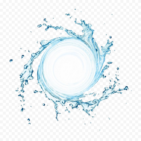 Blue Splash Water PNG Photo