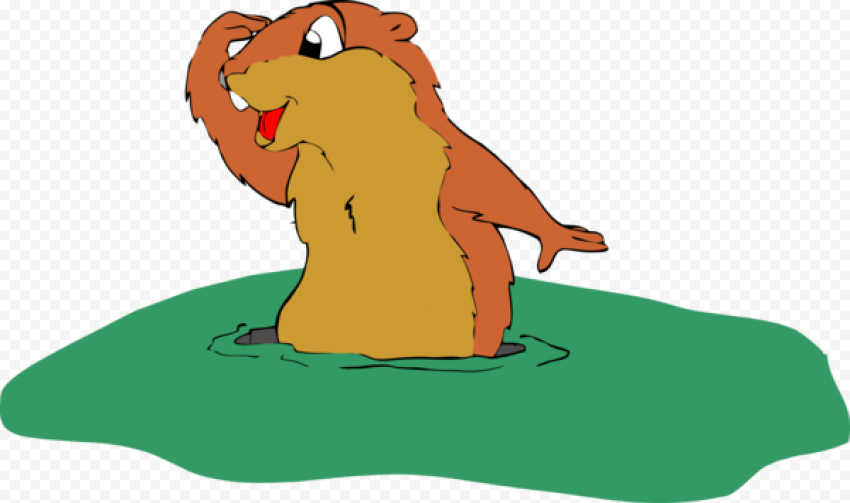 groundhog day cartoon marmot for poem
