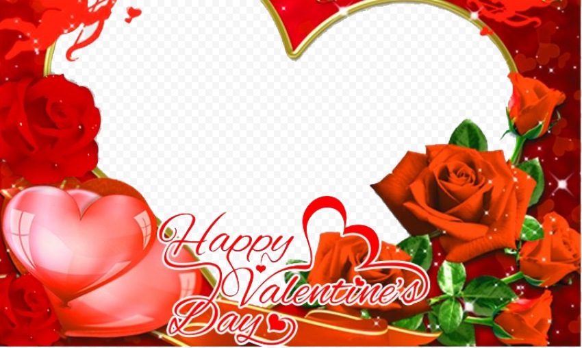 Heart Valentine Frame PNG Image