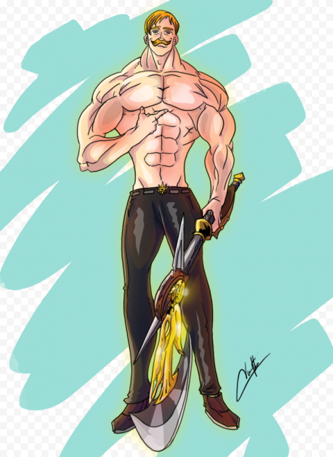 Escanor Transparent Background