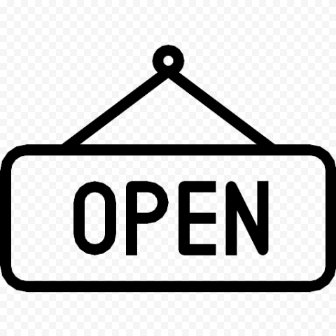 Open Banner PNG Pic
