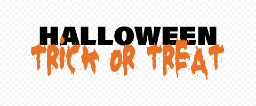 Halloween Trick Or Treat PNG Transparent Image