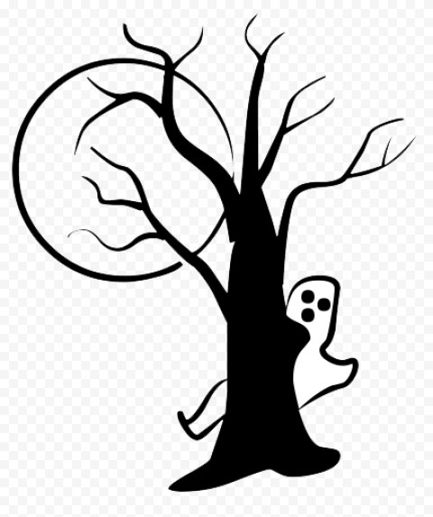 Halloween Tree PNG Transparent Image
