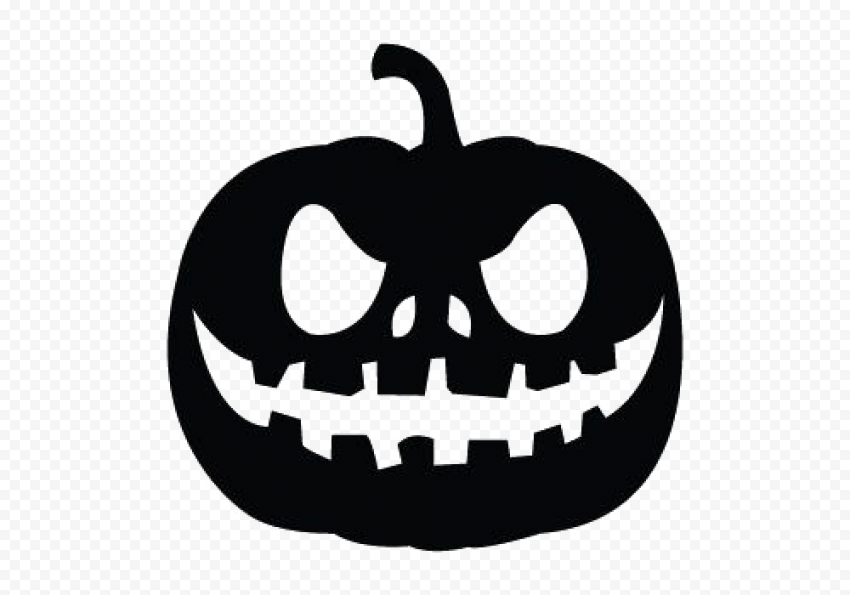 Halloween Silhouette Pumpkin PNG Photos