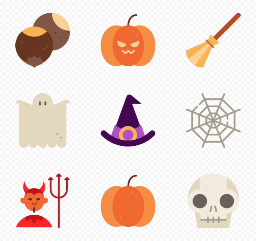 Halloween Elements PNG Transparent Image