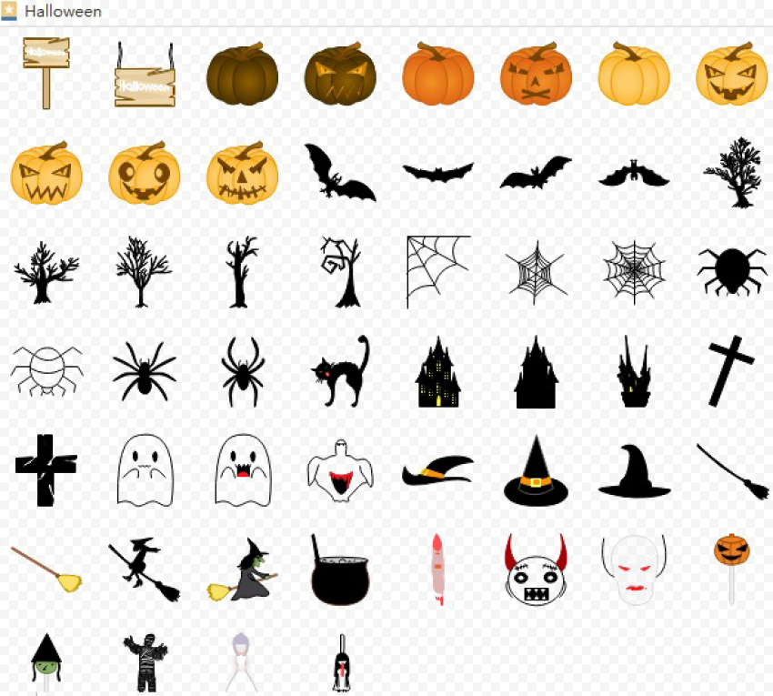 Halloween Elements PNG Picture