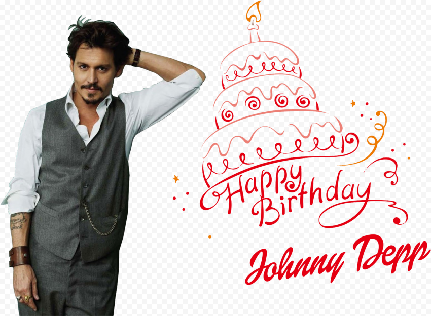 Actor Johnny Depp PNG Pic
