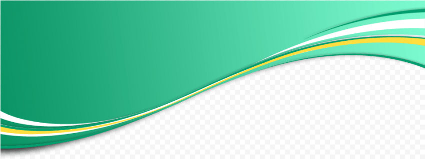 Abstract Green Wave Transparent PNG