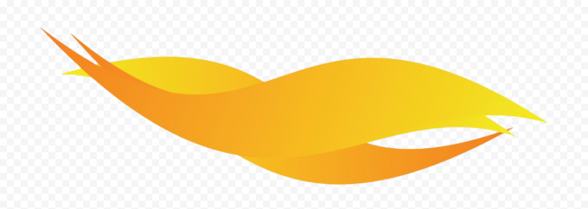 Orange Wave Transparent PNG