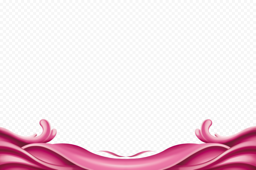 Vector Pink Wave Transparent PNG