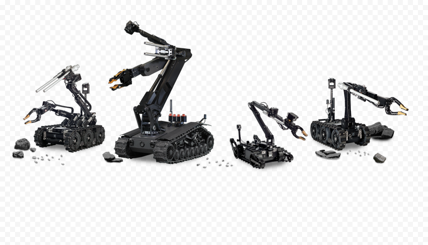 Machining Robot Transparent Background