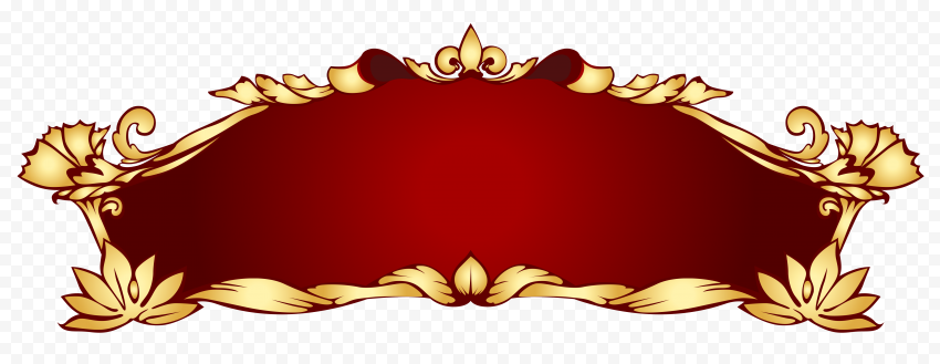 Vector Text Banner PNG File