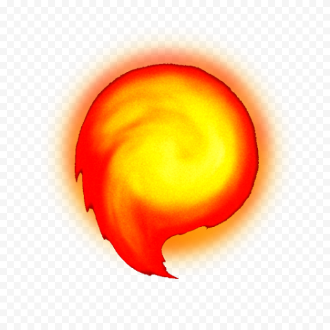 Vector Fireball Transparent Background