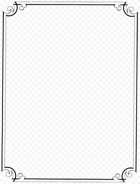Vintage Border Frame PNG File