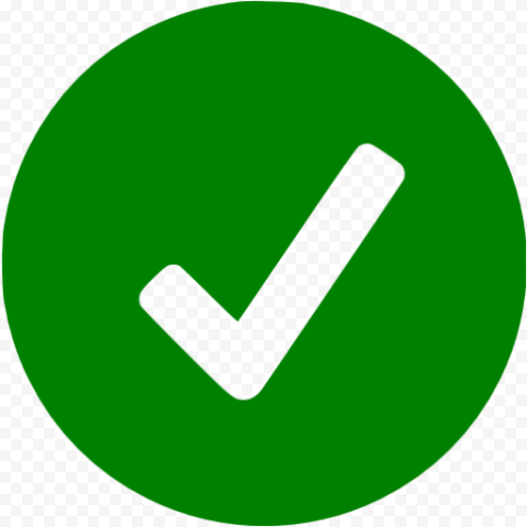 Green Check Mark PNG Pic