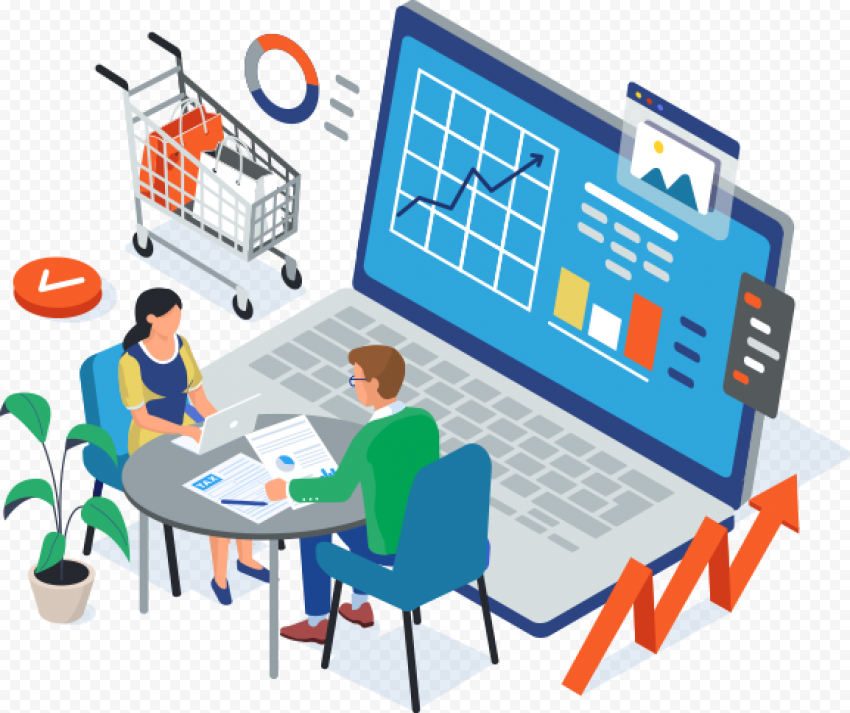 E Commerce PNG Background Image