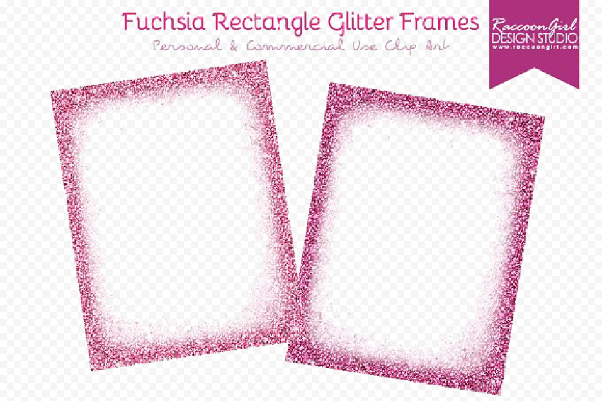 Fuchsia Border Frame PNG Image