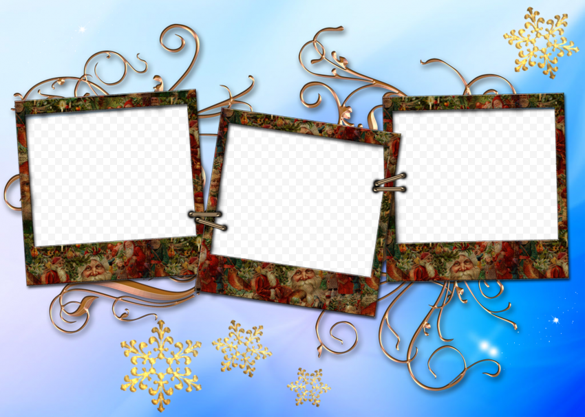 Christmas Collage PNG Transparent Image