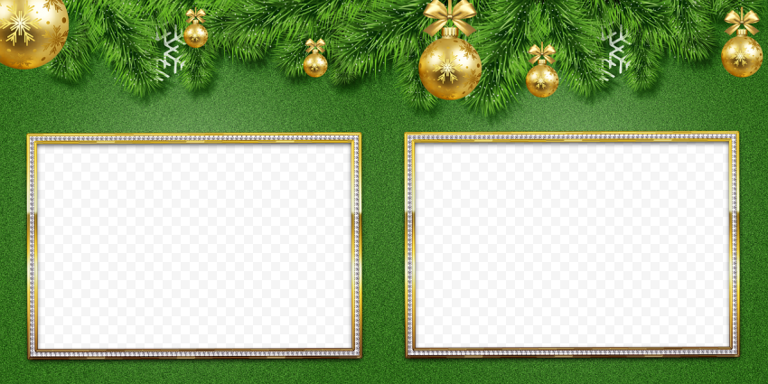 Christmas Collage Transparent Background