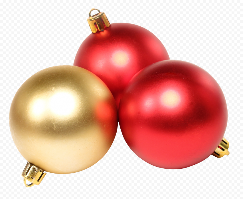 Red Christmas Bauble Hanging PNG Transparent