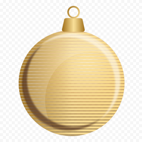 Gold Christmas Bauble PNG Photos