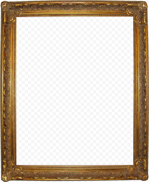 Rectangle Antique Border PNG Transparent Image