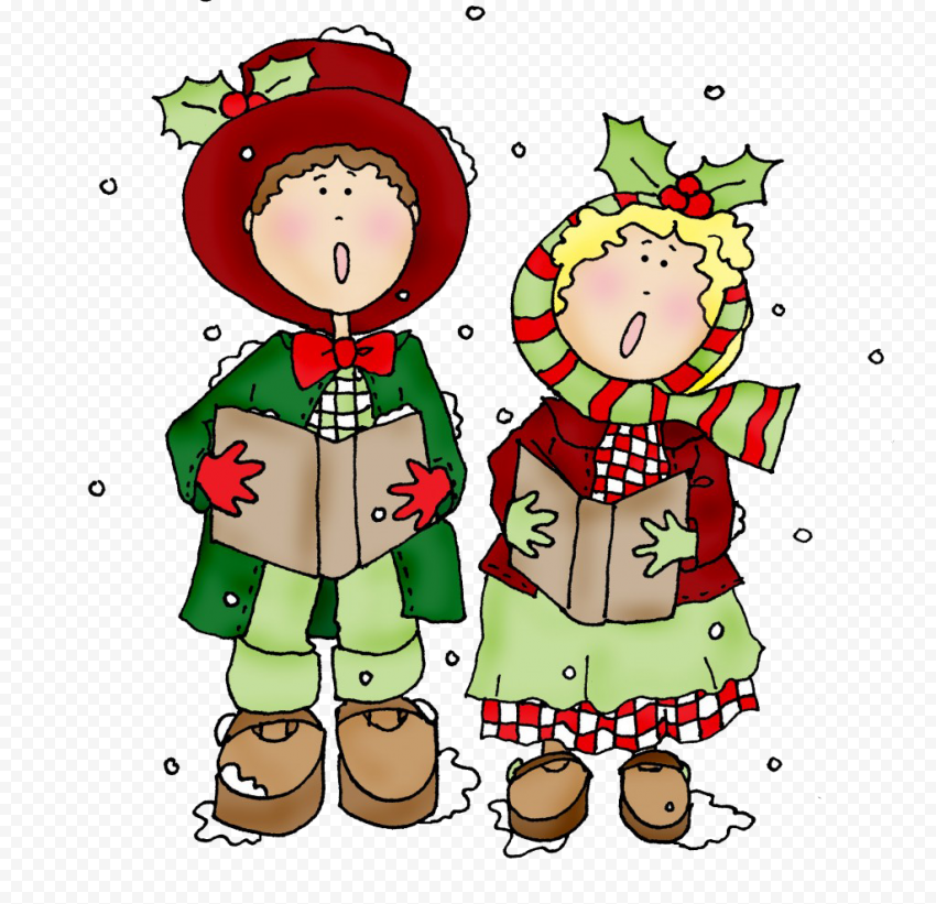 Christmas Caroling PNG Photos