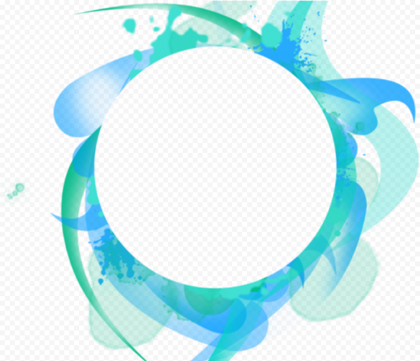 Rectangle Teal Frame PNG Picture