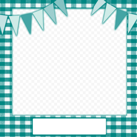 Rectangle Teal Frame PNG Clipart