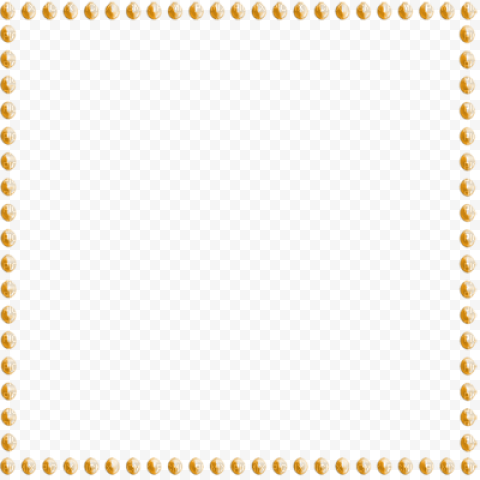 Orange Border Frame PNG File