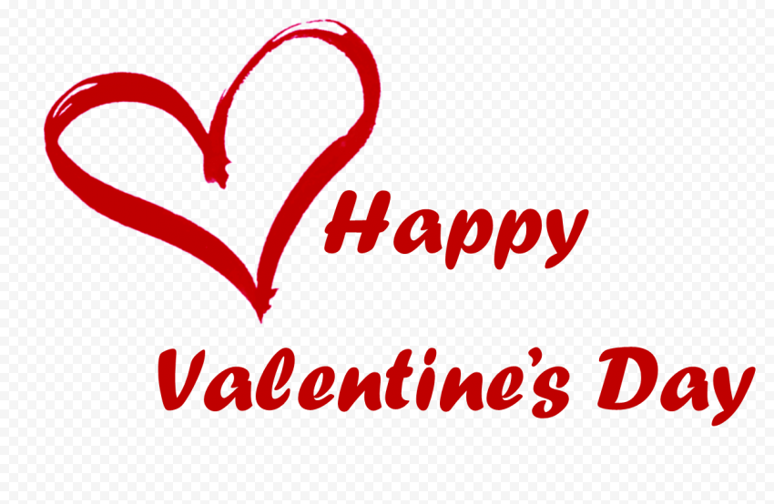 Heart Valentines Day Text PNG Photos