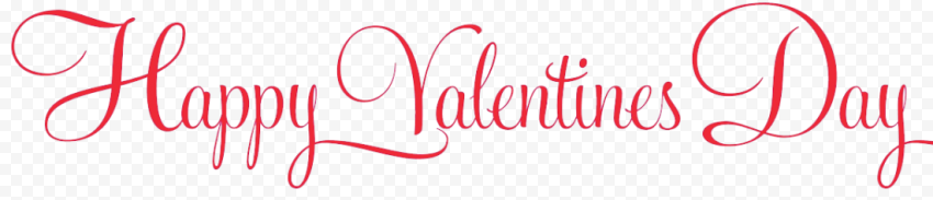 Valentines Day Text Transparent Background