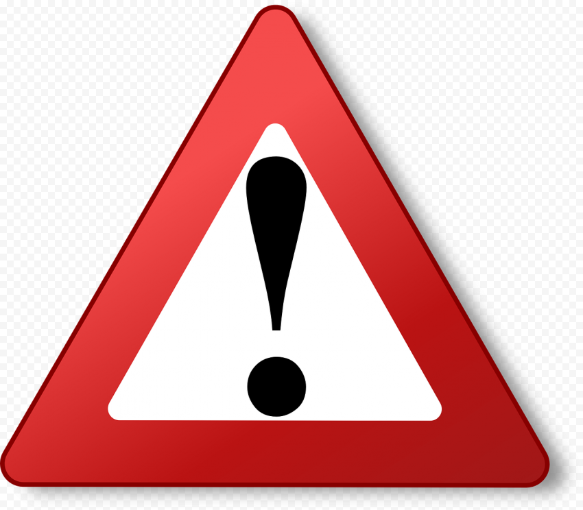 Sign, Triangle, Attention, Warning, Caution, Danger, Red, Exclamation Mark
