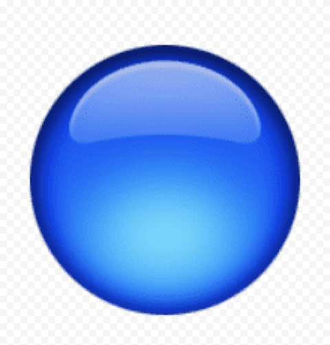 ios emoji large blue circle clipart