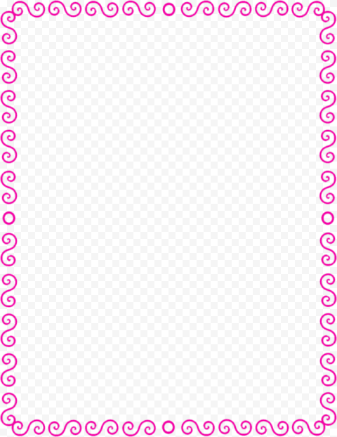 border pink page frames spiral border