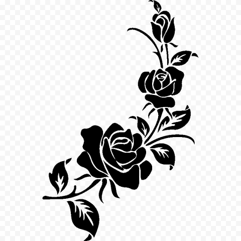 Floral design Silhouette Motif Pattern, Silhouette, animals, leaf, branch