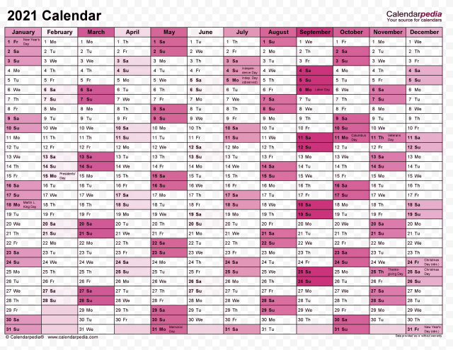 Calendar 2021 PNG File Free download