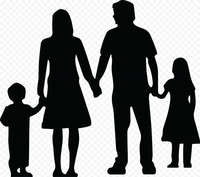 family, Family Silhouette Daughter Father, Family, child, people, public Relations
