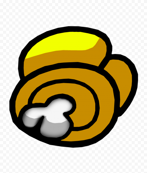 No Background Yellow Among Us Crewmate Character Dead Body PNG 