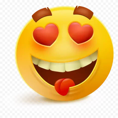 WhatsApp Heart Eyes Emoji PNG Clipart