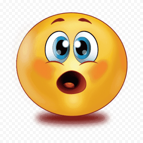 Shocked Emoji PNG HD