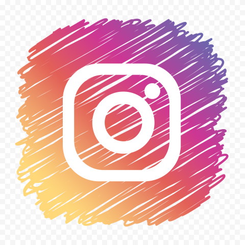 Png image Scribble Style Square Instagram Icon 
