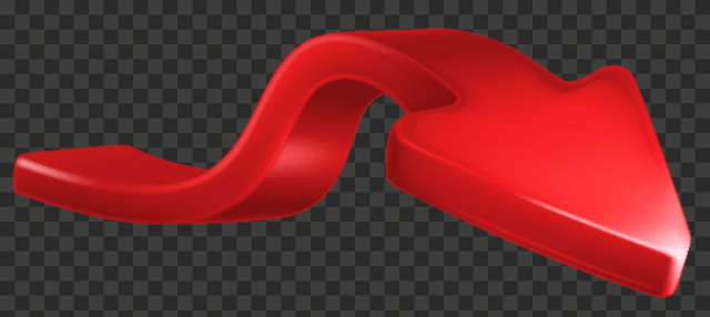Download Png image recession arrow red