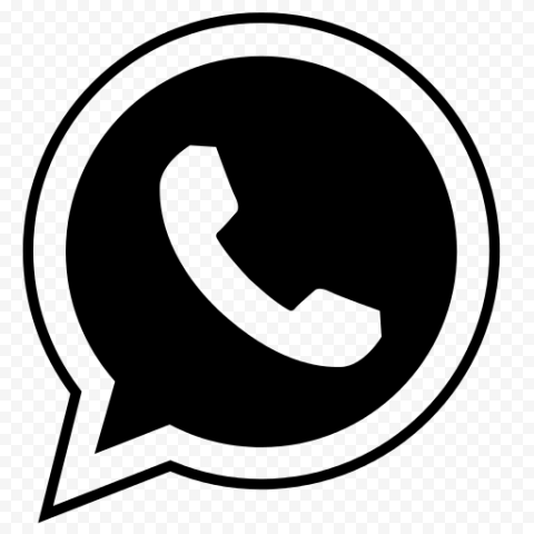 black Whatsapp logo, WhatsApp Computer Icons, whatsapp, logo, monochrome, black