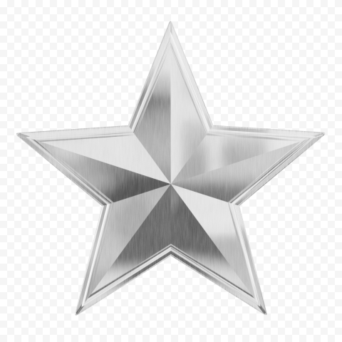silver star png transparent 