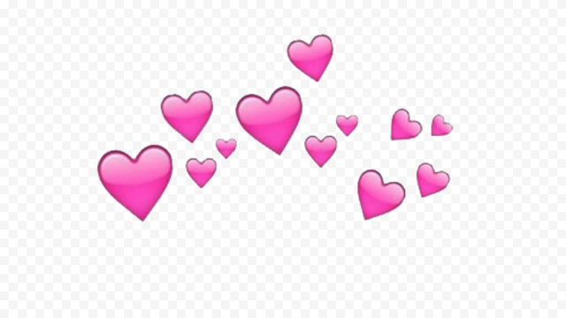 Download Pink Heart Emoji PNG Transparent HD Photo