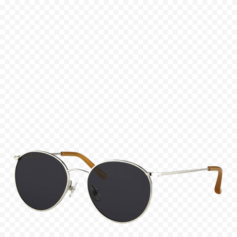 silver framed aviator style sunglasses art, Sunglasses Designer Lens, Black retro round frame sunglasses, frame, angle, golden Frame