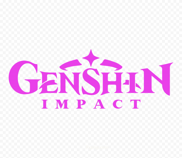 PNG PINK Genshin Impact Game Logo HD