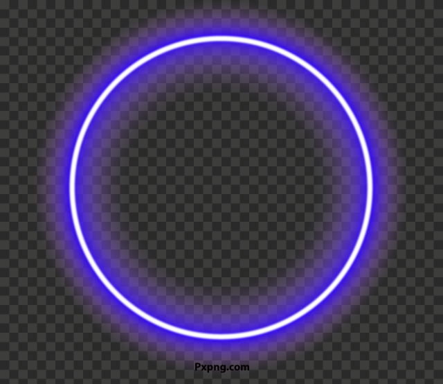 HD Blue Glowing Circle PNG